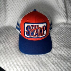 Orange and Blue 'The Swamp' Trucker Hat